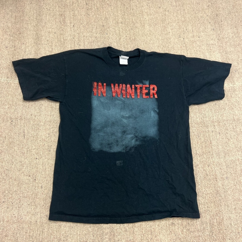 Vintage In Winter Shirt Mens Large‎ Black 2000s Murmur